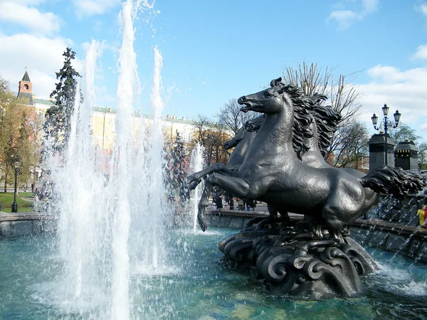 Moscow Alexander Garden Fountain 2011 — Stock Photo, Image