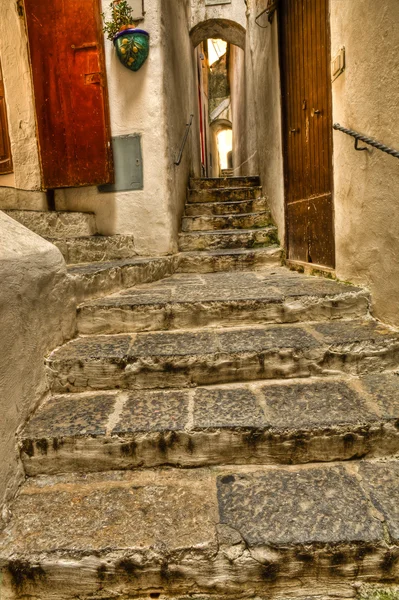Vicolo tipico di Amalfi (SA) Italia — Foto Stock