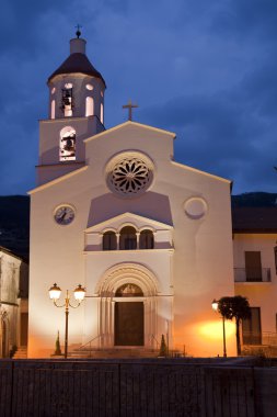 Church of St. Matthew the Apostle. Location: Agerola / Bomerano clipart