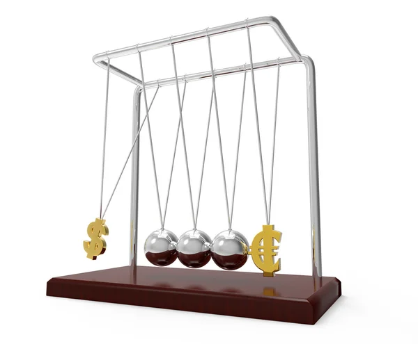 Balancing ballen Newtons wieg — Stockfoto