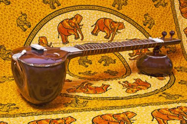 Sitar of India clipart