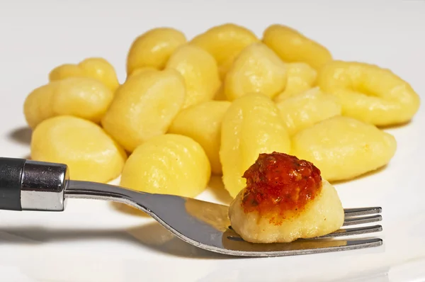 İtalyan yemek gnocci — Stok fotoğraf