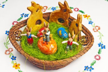 Easter basket clipart
