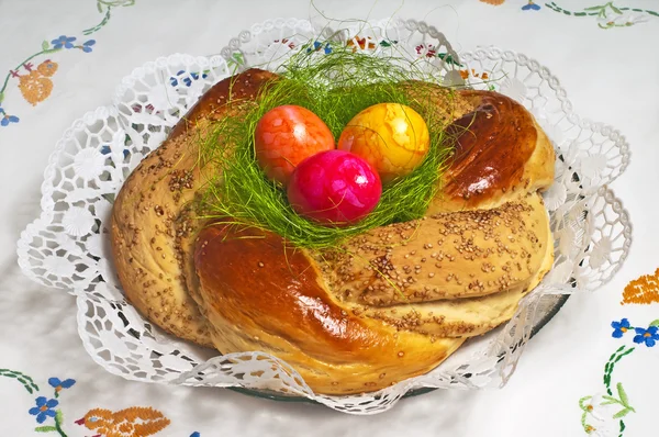 Velikonoční chléb — Stock fotografie