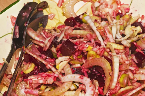 甜菜根和茴香沙拉 — 图库照片