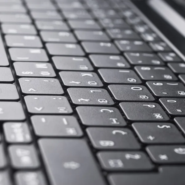 Černá klávesnice — Stock fotografie