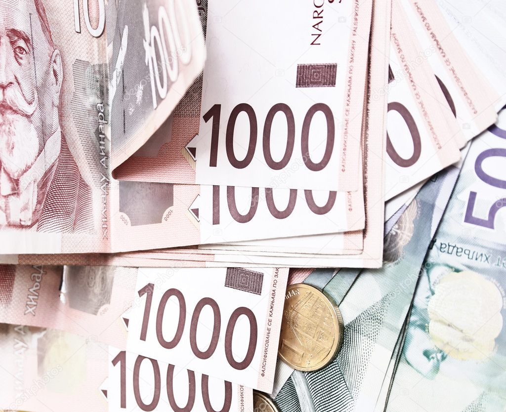 塞尔维亚第纳尔——图库图片© librakv #9764597