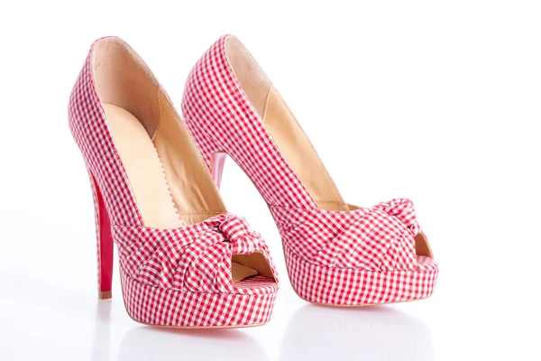 Red court shoes — Stock Photo, Image