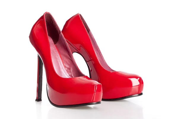 Chaussures de cour rouge — Photo