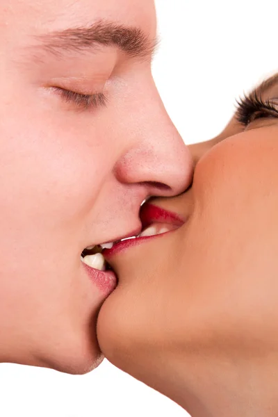 Beijo romântico — Fotografia de Stock