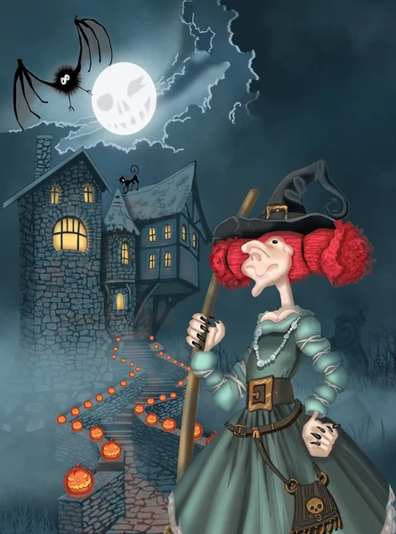 Illustration för halloween — Stockfoto