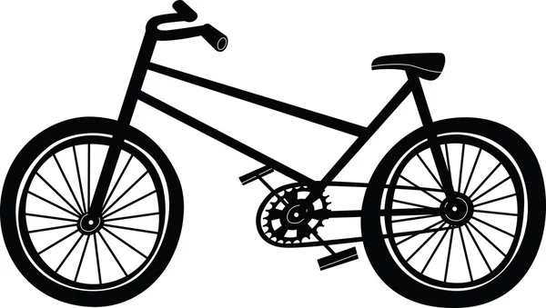 Silueta de bicicleta — Archivo Imágenes Vectoriales