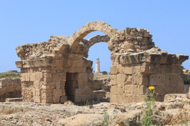 Archaeological site in Paphos clipart