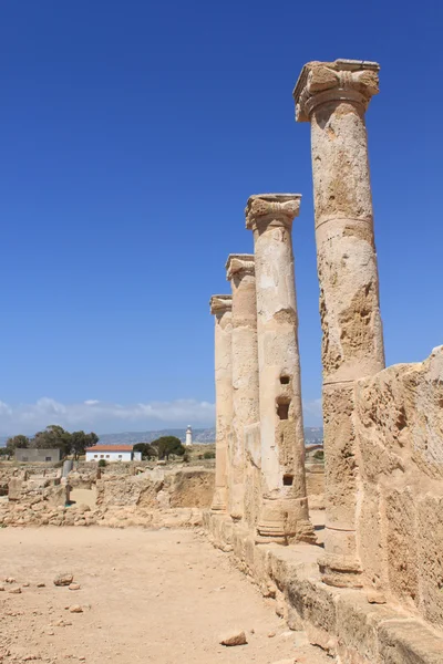 Sítio arqueológico em Paphos — Fotografia de Stock