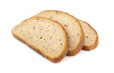 Three slice of bread clipart