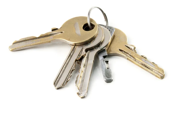 The keys are isolated — Stock Photo, Image