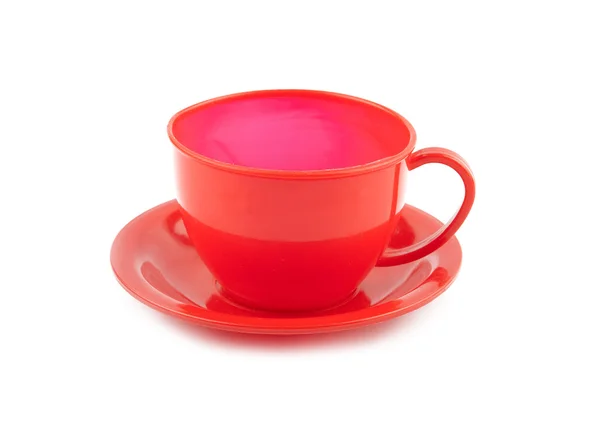 Piros csésze izolált — Stock Fotó