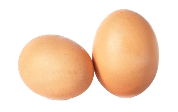 两个褐色蛋 — 图库照片