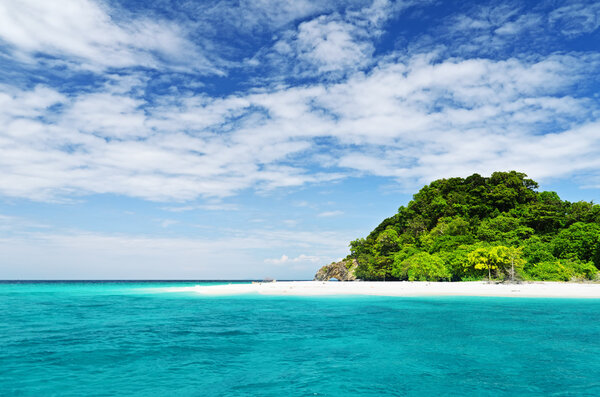 Beautiful tropical landscape. Lipe island, Thailand.