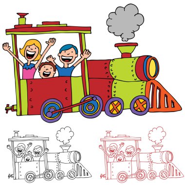 çocuklar tren sürme