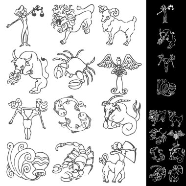 Zodiac Drawings clipart