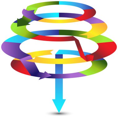 Leveled Process Chart clipart