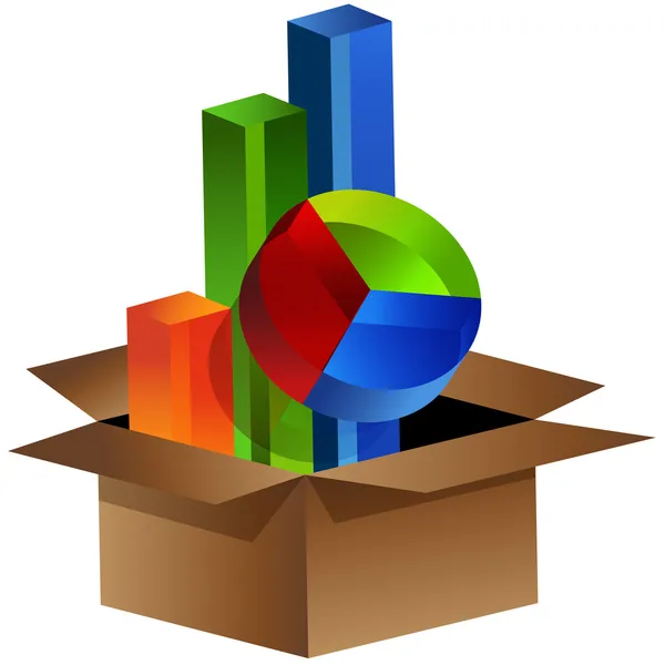 Üzleti jobb kívül a doboz — Stock Vector