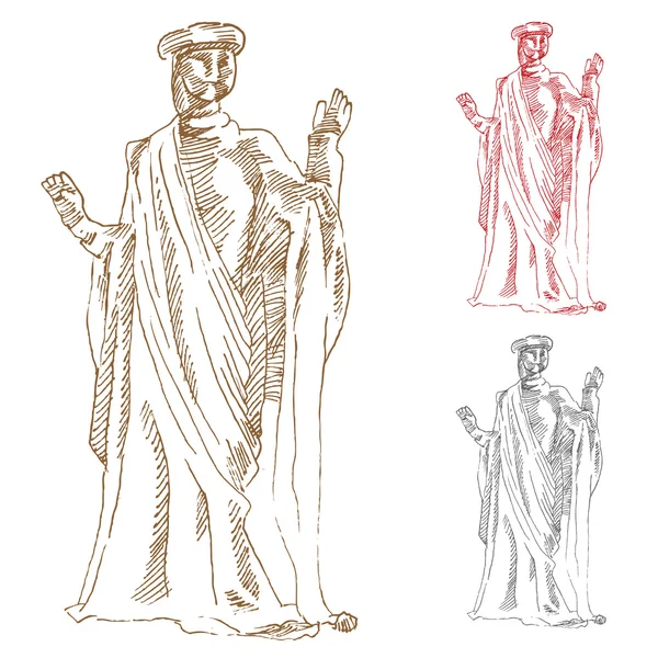 Statue grecque classique — Image vectorielle