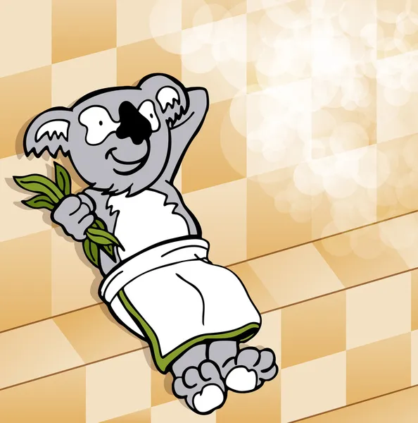 Koala hammam — Image vectorielle