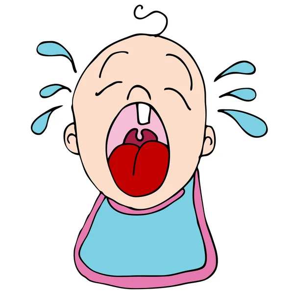 Crying Baby — Stock Vector