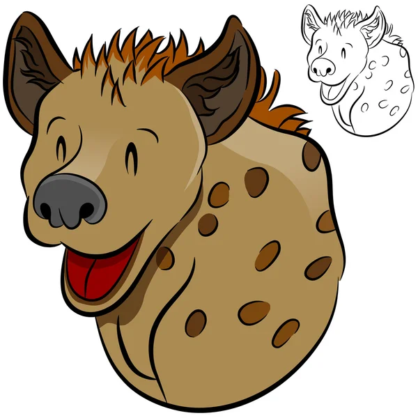 Hyena divoké zvíře — Stockový vektor