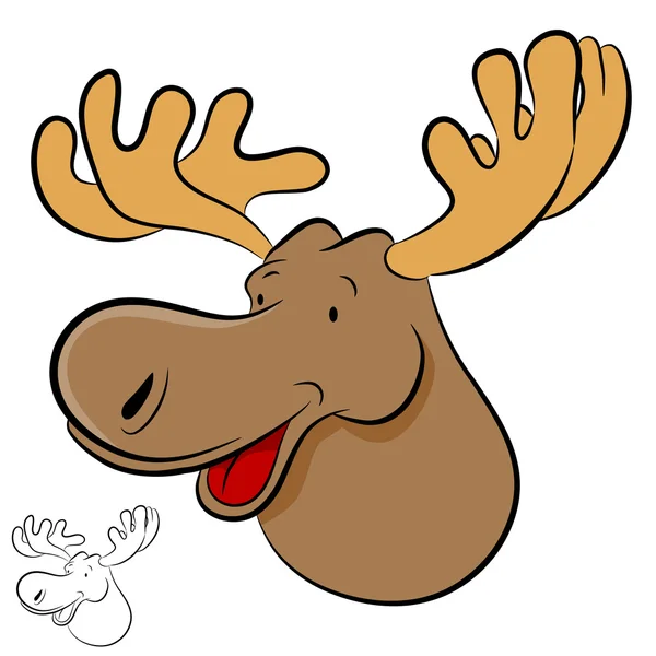 stock vector Moose Wild Animal