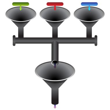 Funnel System Chart clipart