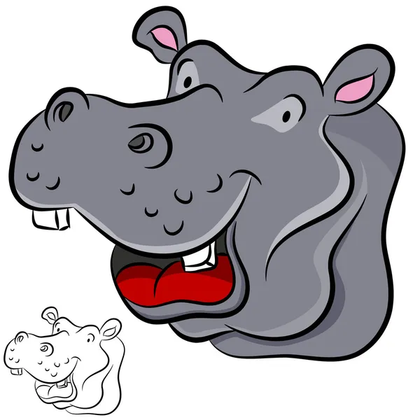 Hippopotamus — Stock Vector