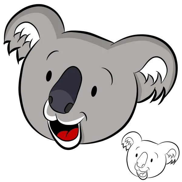 Koala Face — Stockový vektor