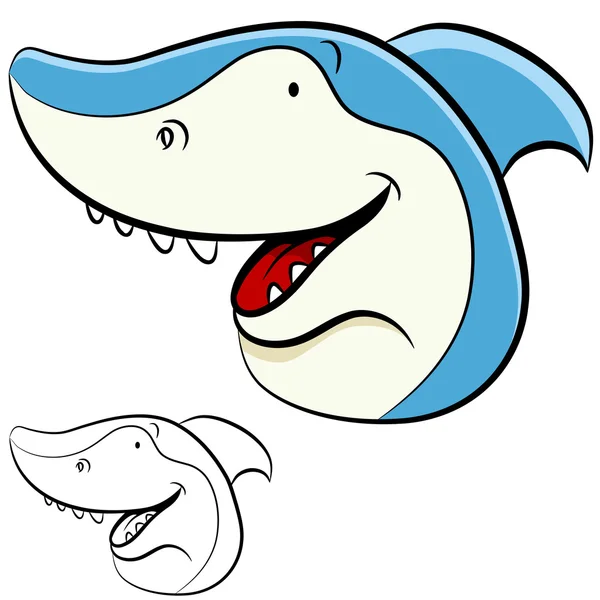 Face de requin — Image vectorielle