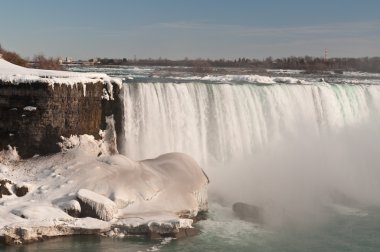 Niagara Şelalesi (at nalı) kışın