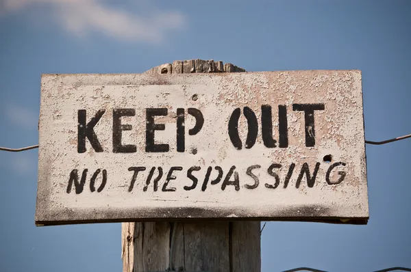 stock image Keep Out - No Trespassing Sign