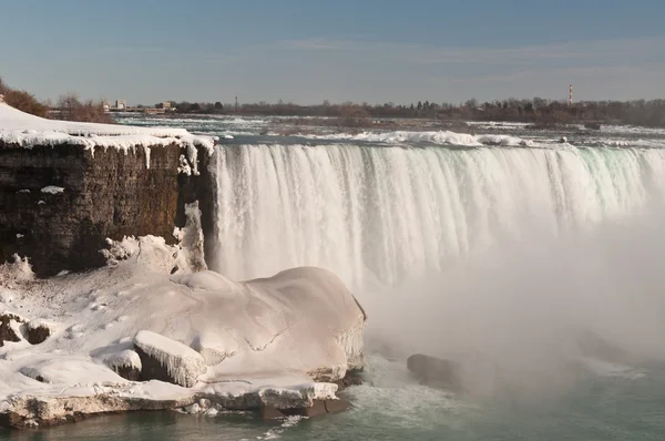 Niagara Falls (podkova) v zimě — Stock fotografie