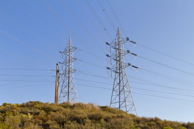 Power Line Towers California clipart