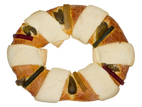 Мексиканский традиционный хлеб трёх королей Стоковая Картинка