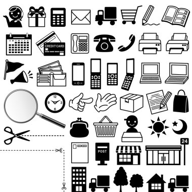 Web icons clipart