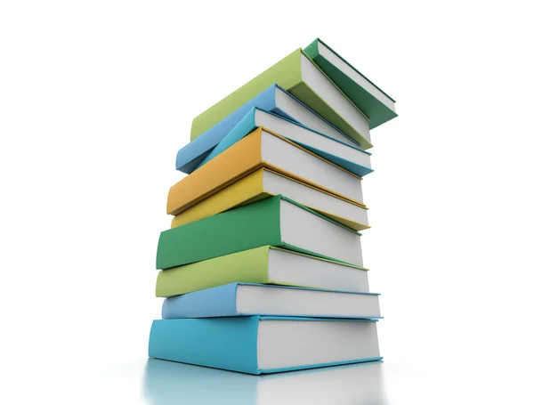 Boeken multi gekleurde — Stockfoto