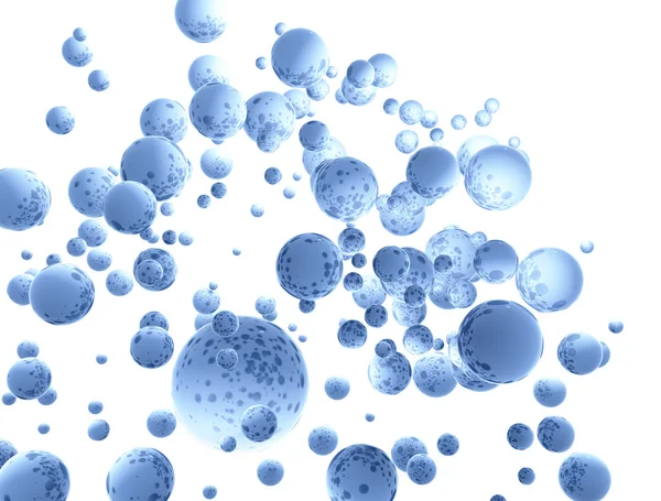 Sphères abstraites bleues — Photo