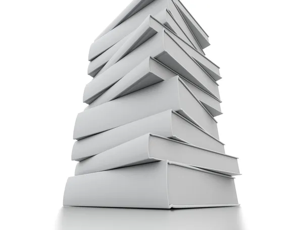 Stack of blank books — Stock Photo, Image
