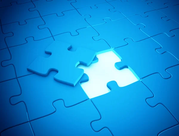 stock image Puzzle missing piece