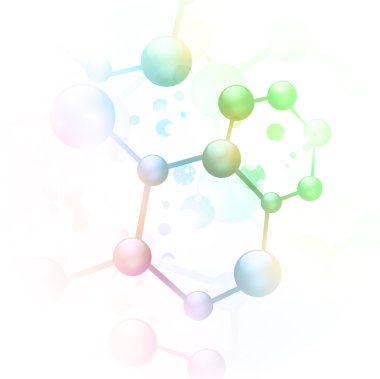 Abstract molecule clipart