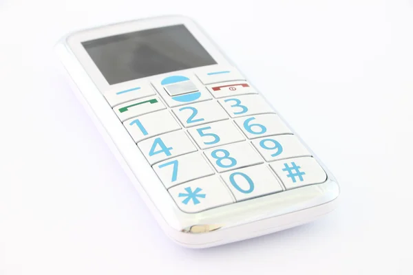 Telefone móvel foco número cinco botão . — Fotografia de Stock