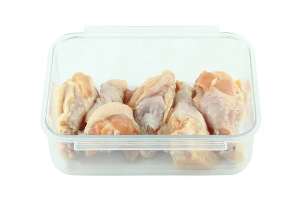 Fresh raw chicken wing in package. — Stock Photo, Image
