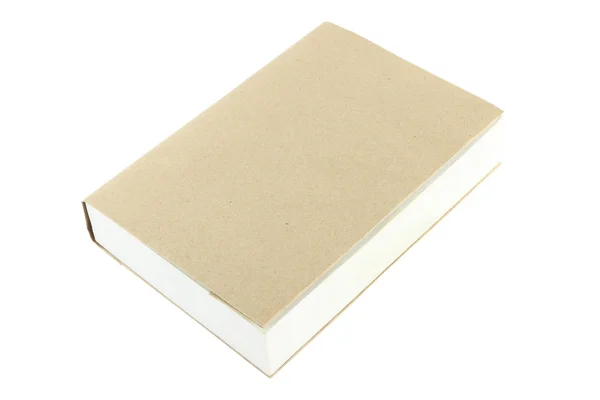 Copertina bianca marrone libro chiuso — Foto Stock